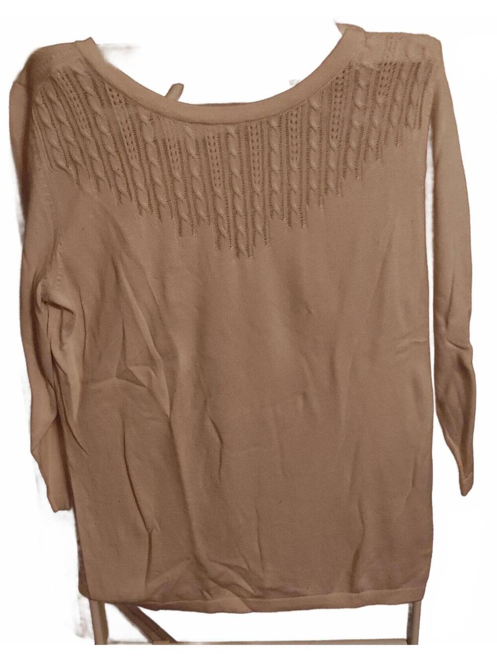 H&M long sleeve blouse - L - white - EUC